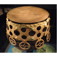 Balkakra drum, solar cross design